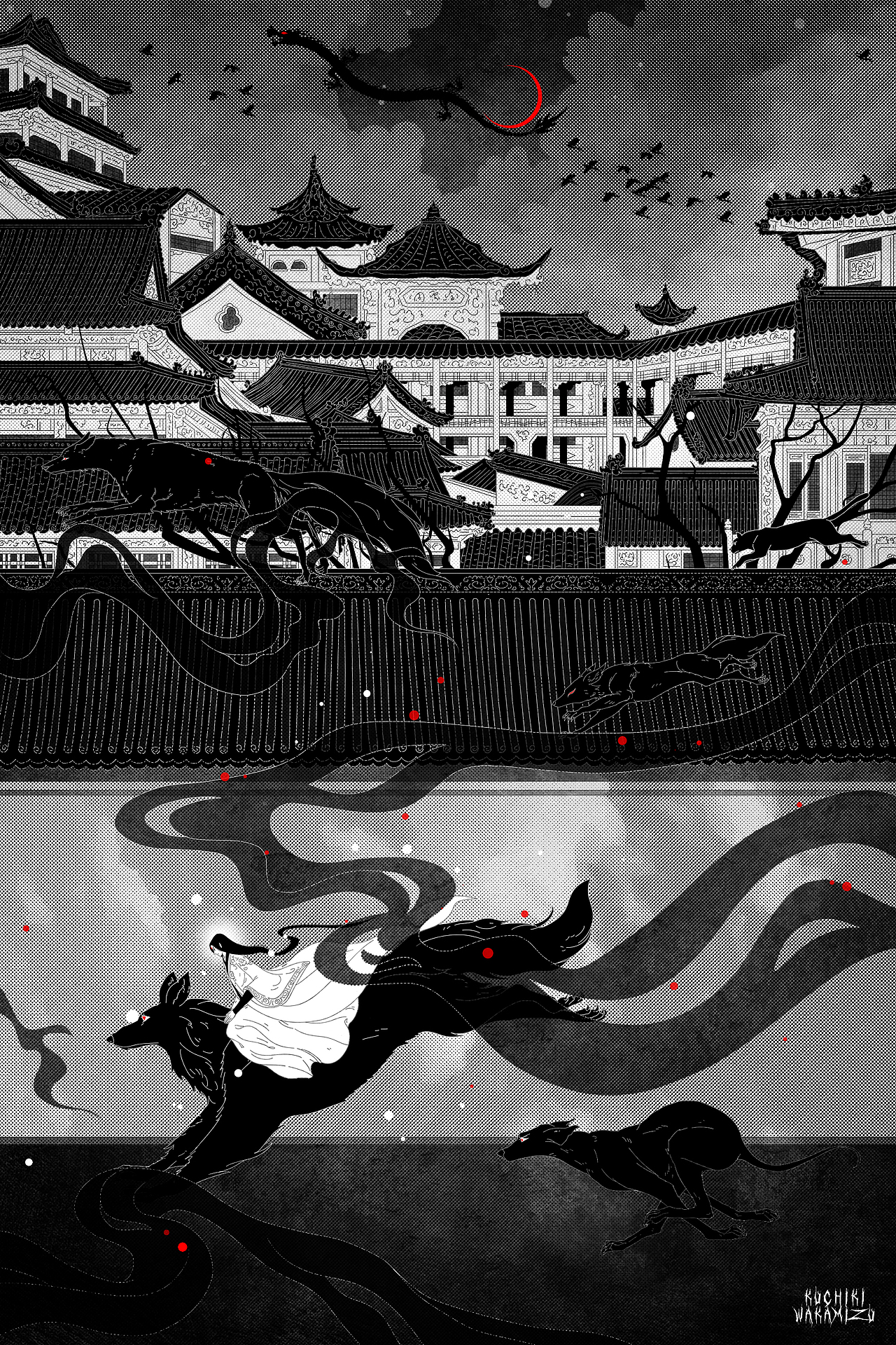 夜奔（图ZMjMwMzYwMzcy） - 创作习作 - 站酷设计师朽木若水原创素材 - 站酷ZCOOL