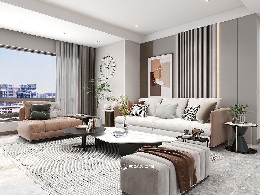 90空间设计∣136㎡清浅朴素的家,温馨舒适充满情调