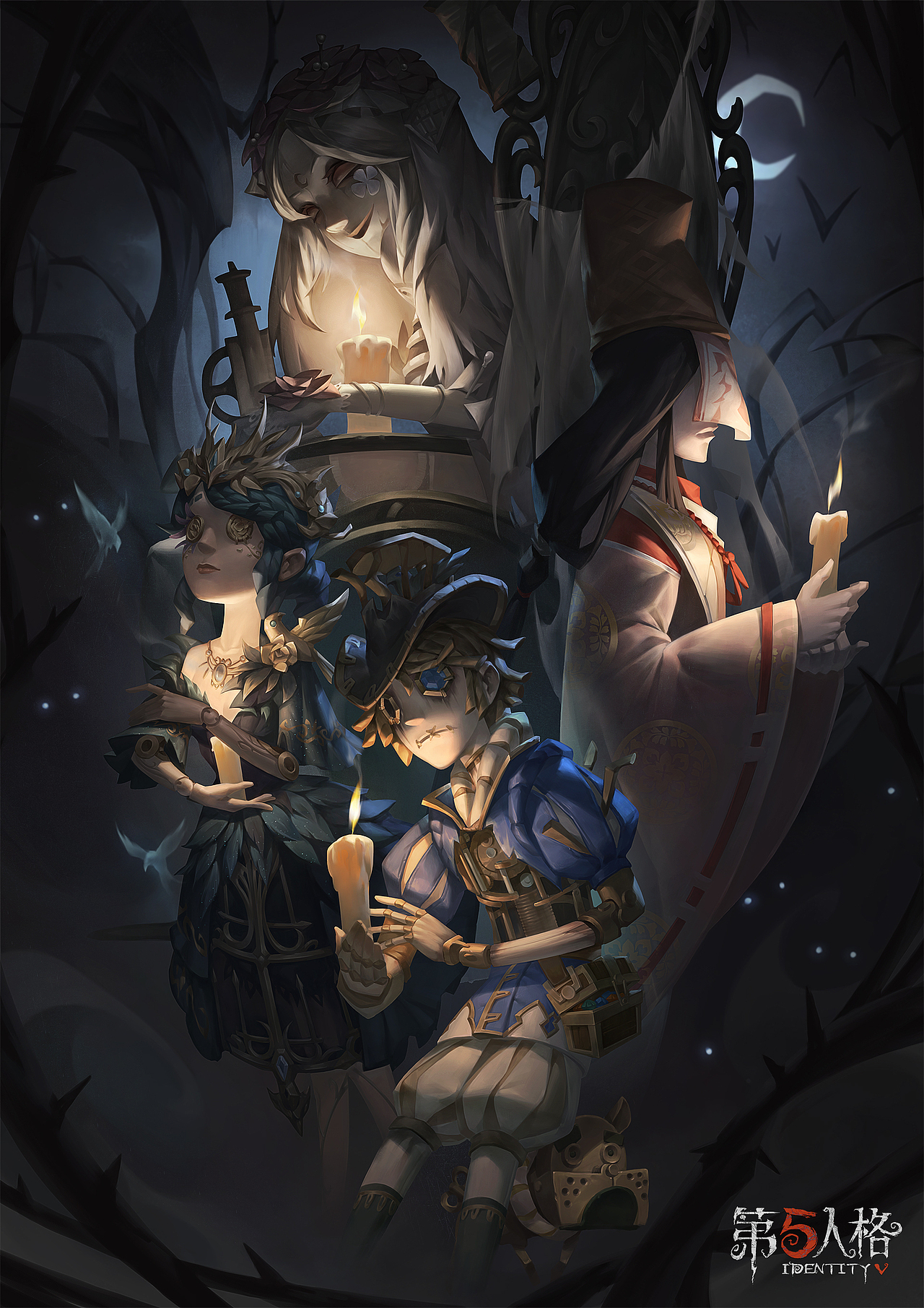 游戏美宣《英雄联盟》手游立绘643星星翔第五人格-白侦探521星星翔