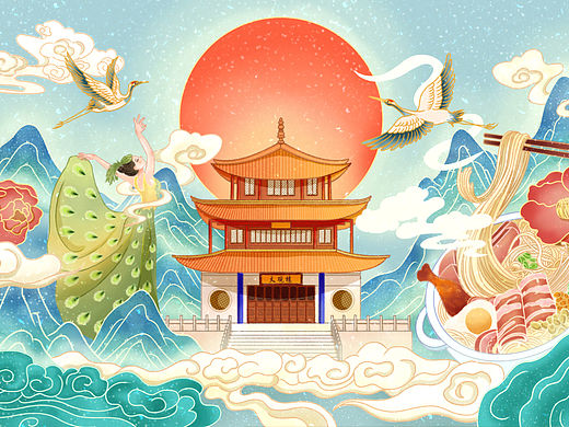 线性国潮之城市印象