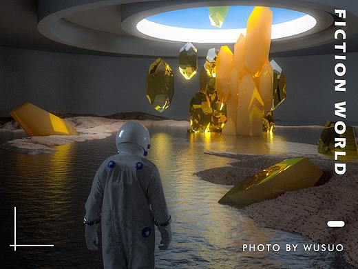 C4D外星异域场景海报
