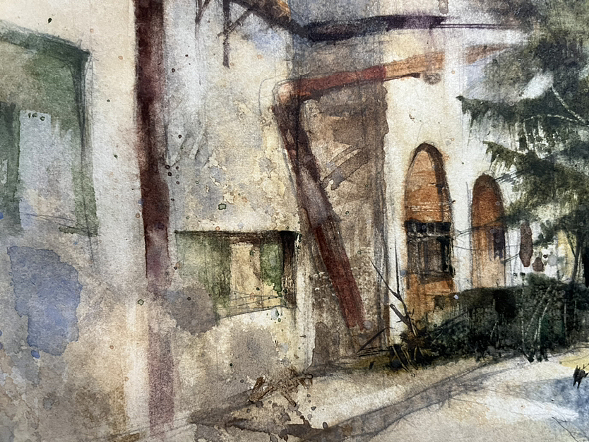 水彩画两幅（图ZMzUzOTcyMzIw） - 绘画 - 站酷设计师高嵩不是高松原创素材 - 站酷ZCOOL