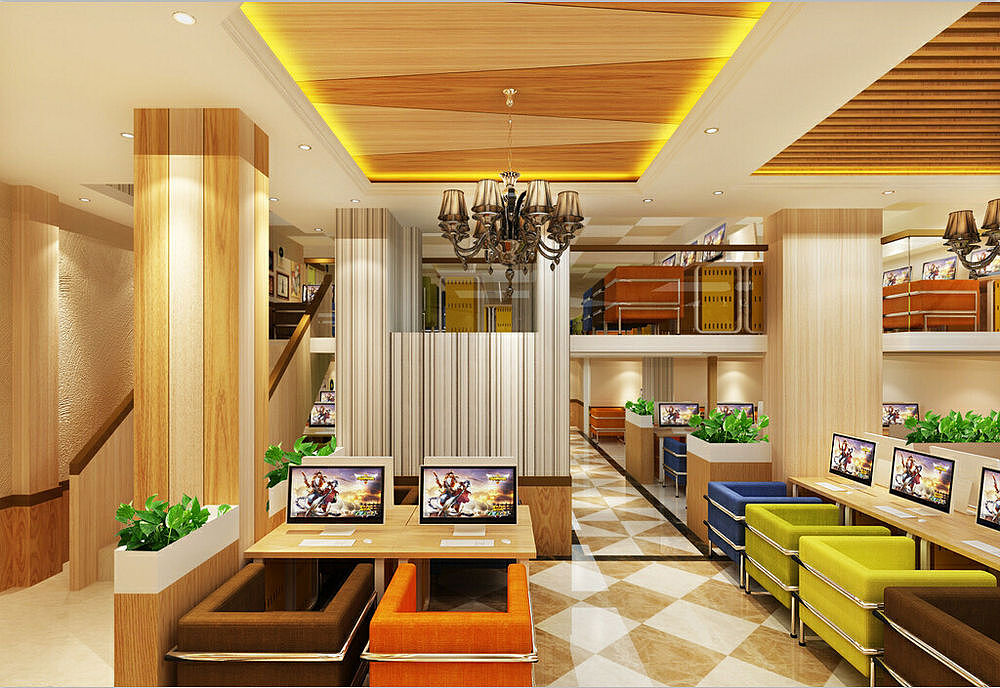 主题网咖装修案例-金标装饰