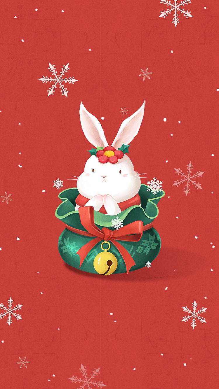 画个小兔子,圣诞快乐