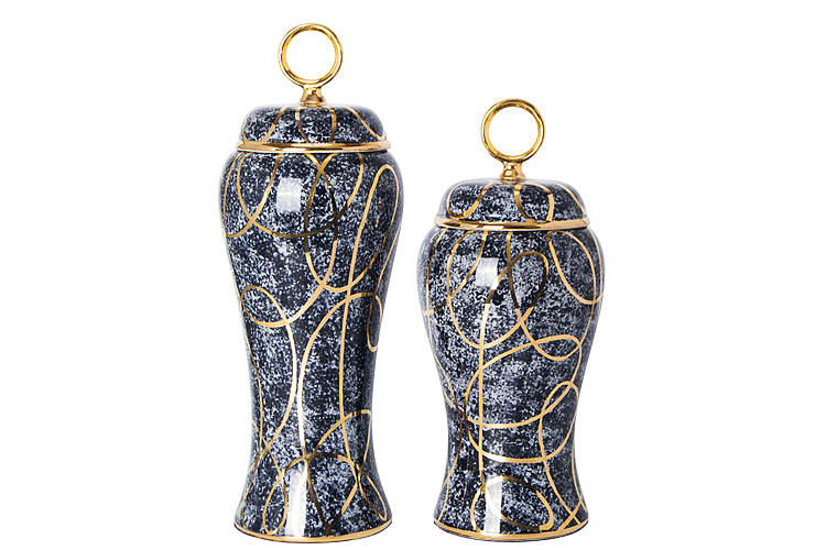 星派家居-现代高级灰新古典轻奢书柜陶瓷装饰罐摆件（图ZMjAyOTY1NTA0） - 生活用品 - 站酷设计师星派家居原创素材 - 站酷ZCOOL