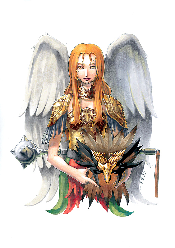 在《正义联盟》的TV版动画中,鹰女是外星球Thanagara的密探,为了了解地球的各方面信息而加入正义联盟,后与绿灯侠John Stewart相爱,不料母星的目的是为了保存自己的利益而摧毁地球,在挣扎过后鹰女还是帮助地球击退了自己母星的同胞,真名为萨耶娜(Shiera)