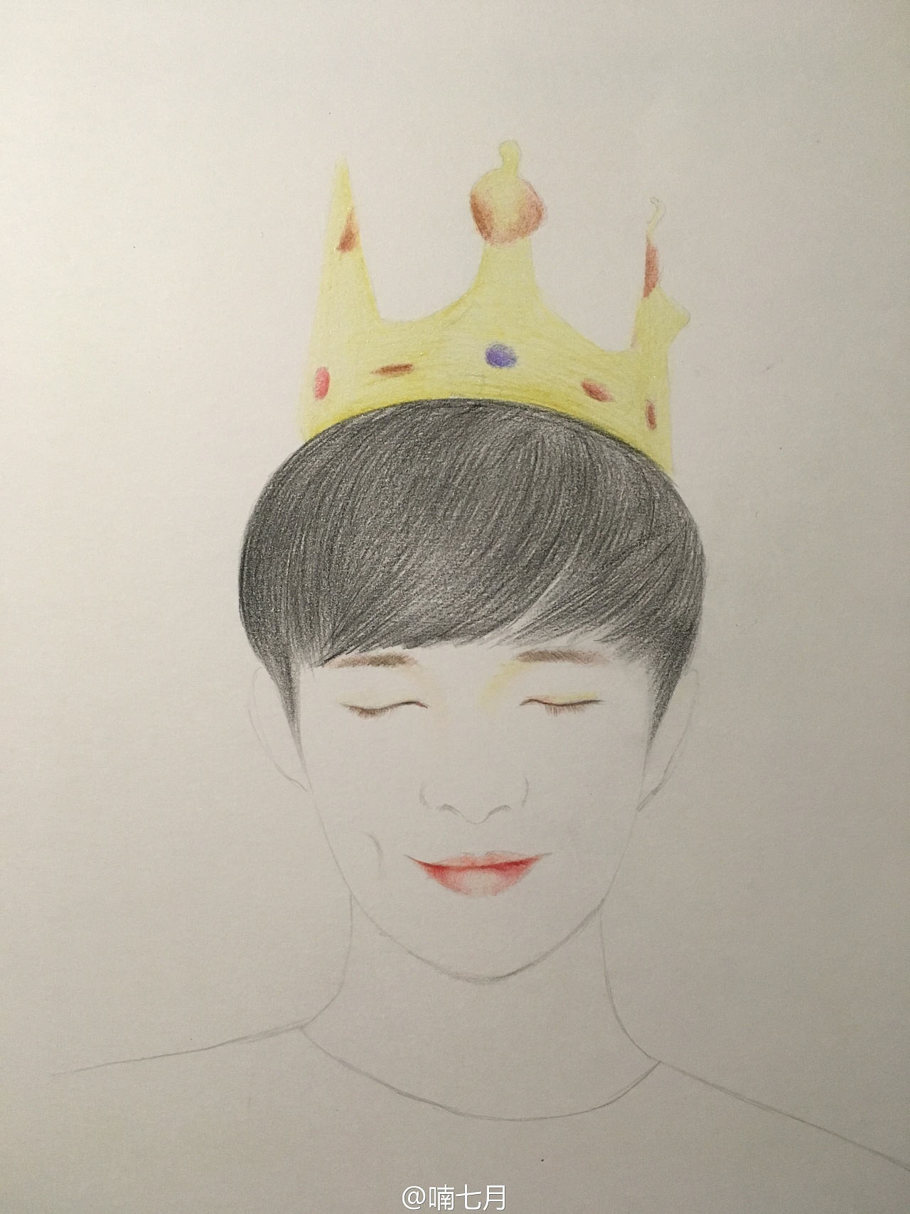 彩铅手绘张艺兴