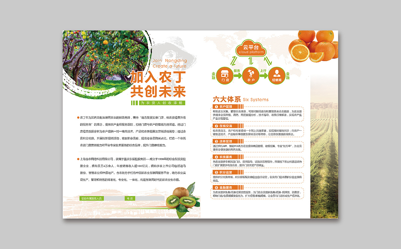 农丁宣传小单页