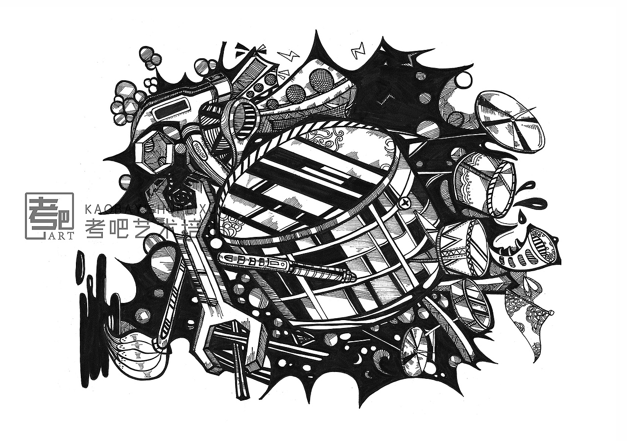 原创作品平面图案图形创意图形创意考研设计考研艺术考研视觉传达考吧