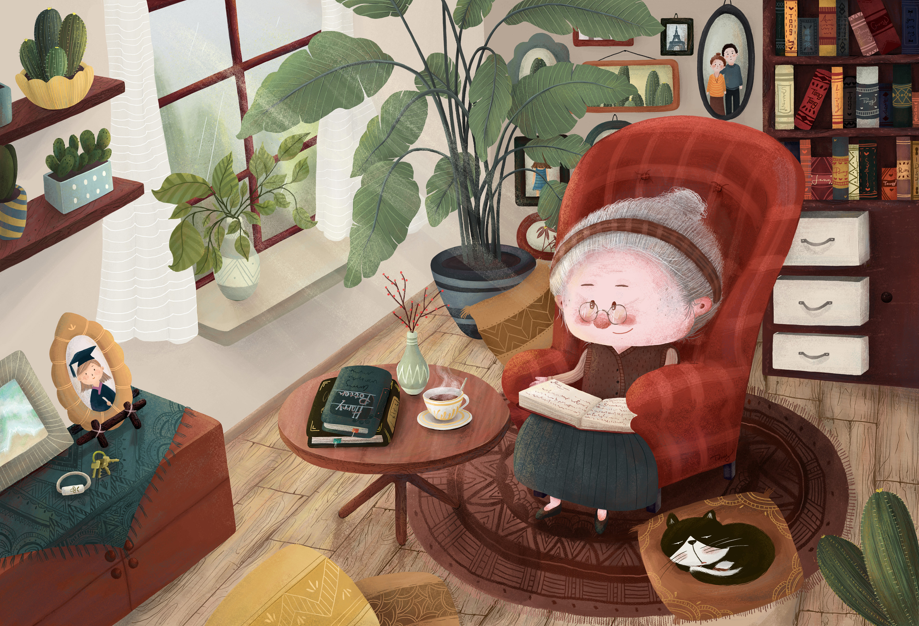 晚年的小幸福|插画|儿童插画|曈曈佟 - 原创作品 - 站酷 (zcool)