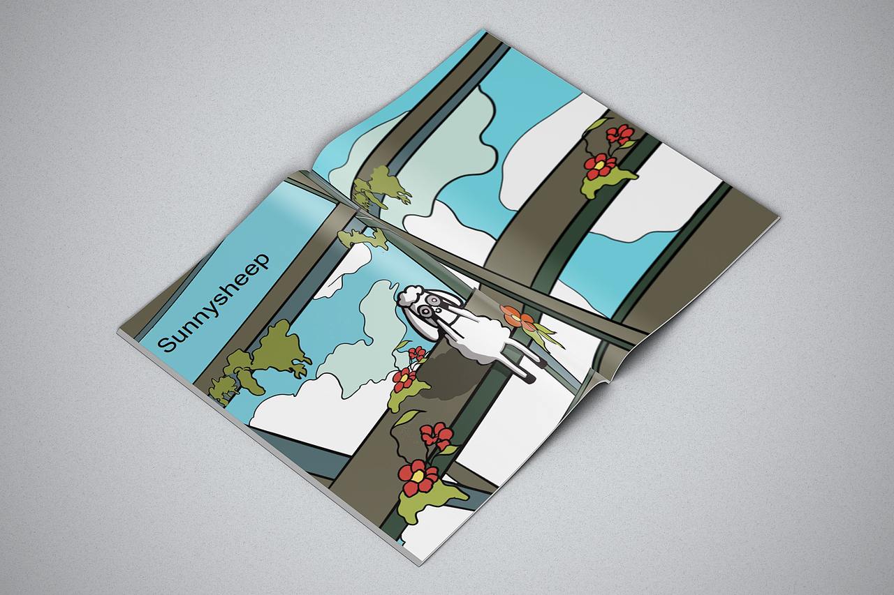 sunny sheep（图ZMjU2NDQ3MDY4） - 书籍/画册 - 站酷设计师EveLeo1原创素材 - 站酷ZCOOL