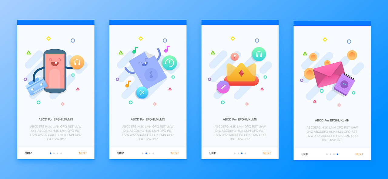 【UI】引导页（图ZNDk4ODI4MjQ=） - APP界面 - 站酷设计师Babysaliva原创素材 - 站酷ZCOOL