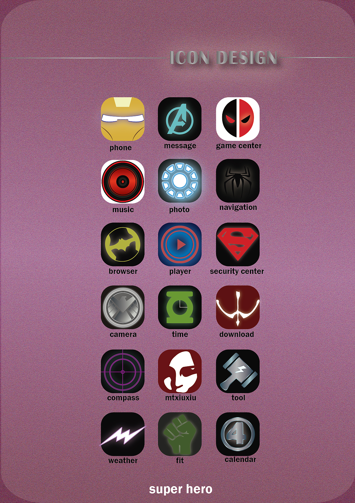 icon-super hero（图ZNjAzNjc1Njg=） - 图标 - 站酷设计师小牧场原创素材 - 站酷ZCOOL