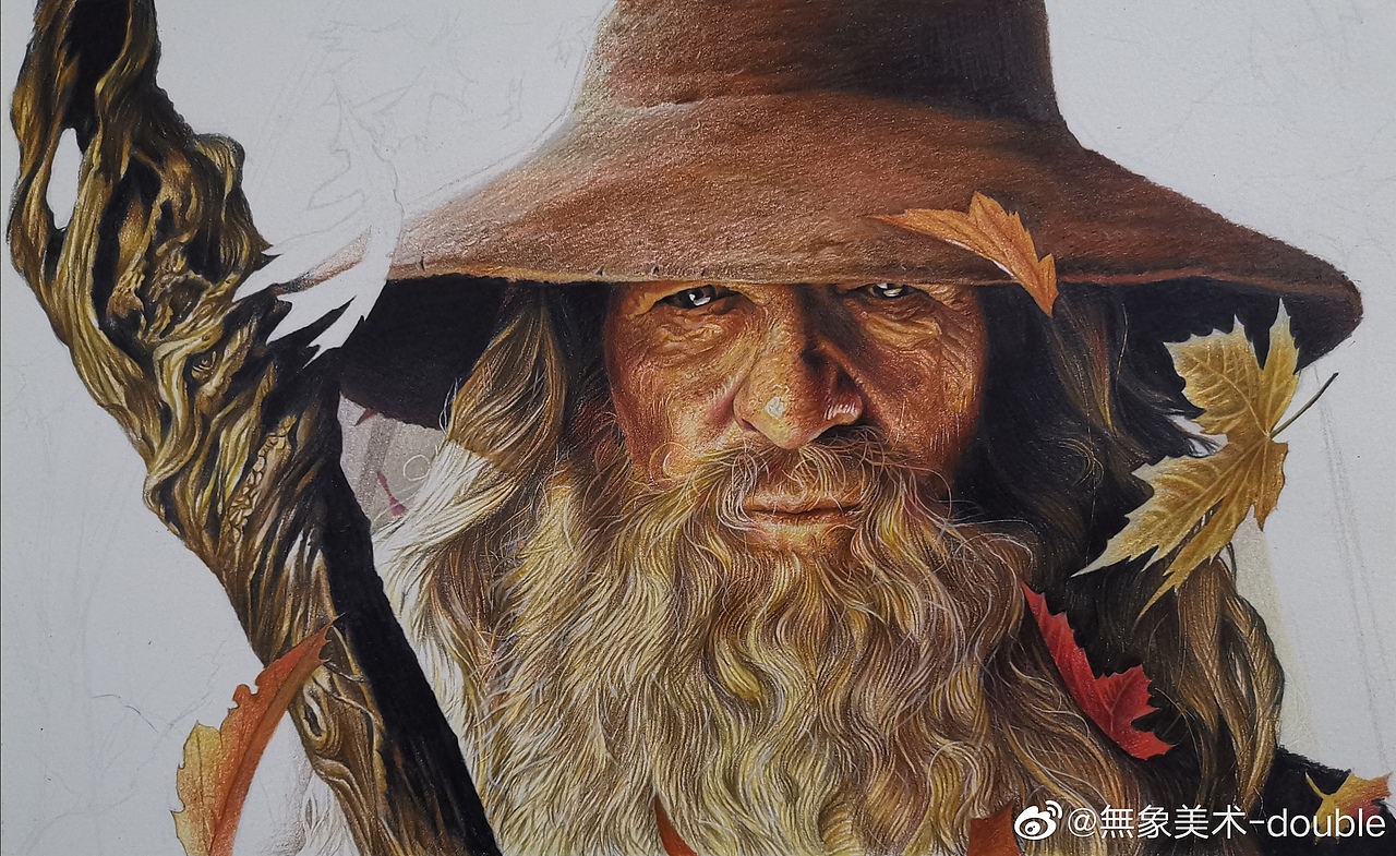 彩铅画《甘道夫》（图ZMTk3NjAxMzYw） - 绘画 - 站酷设计师一一一DOUBLE原创素材 - 站酷ZCOOL