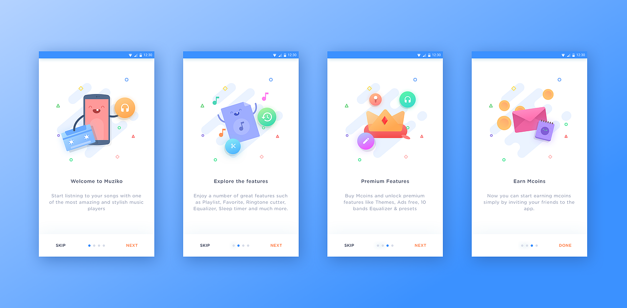 【UI】引导页（图ZNDk4ODI4MDQ=） - APP界面 - 站酷设计师Babysaliva原创素材 - 站酷ZCOOL