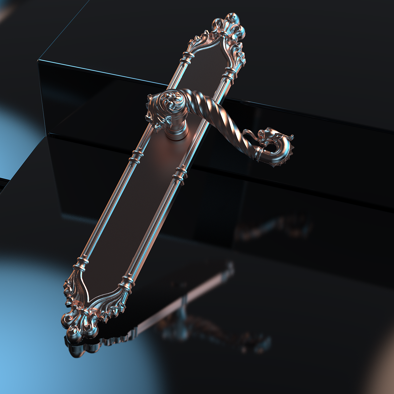 欧式门锁 欧式门把手设计 2021 门锁设计 铜锁设计