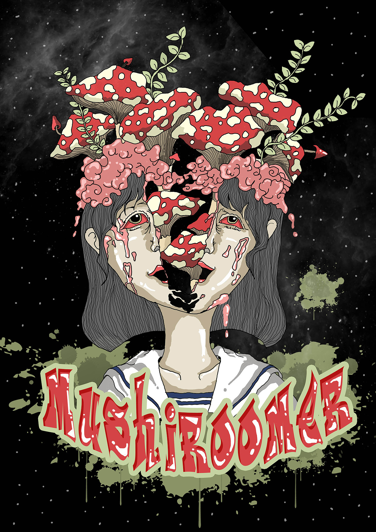 番茄蘑菇人的脑子（图ZMjc4MzEyNDA=） - 新锐潮流插画 - 站酷设计师番茄蘑菇人原创素材 - 站酷ZCOOL