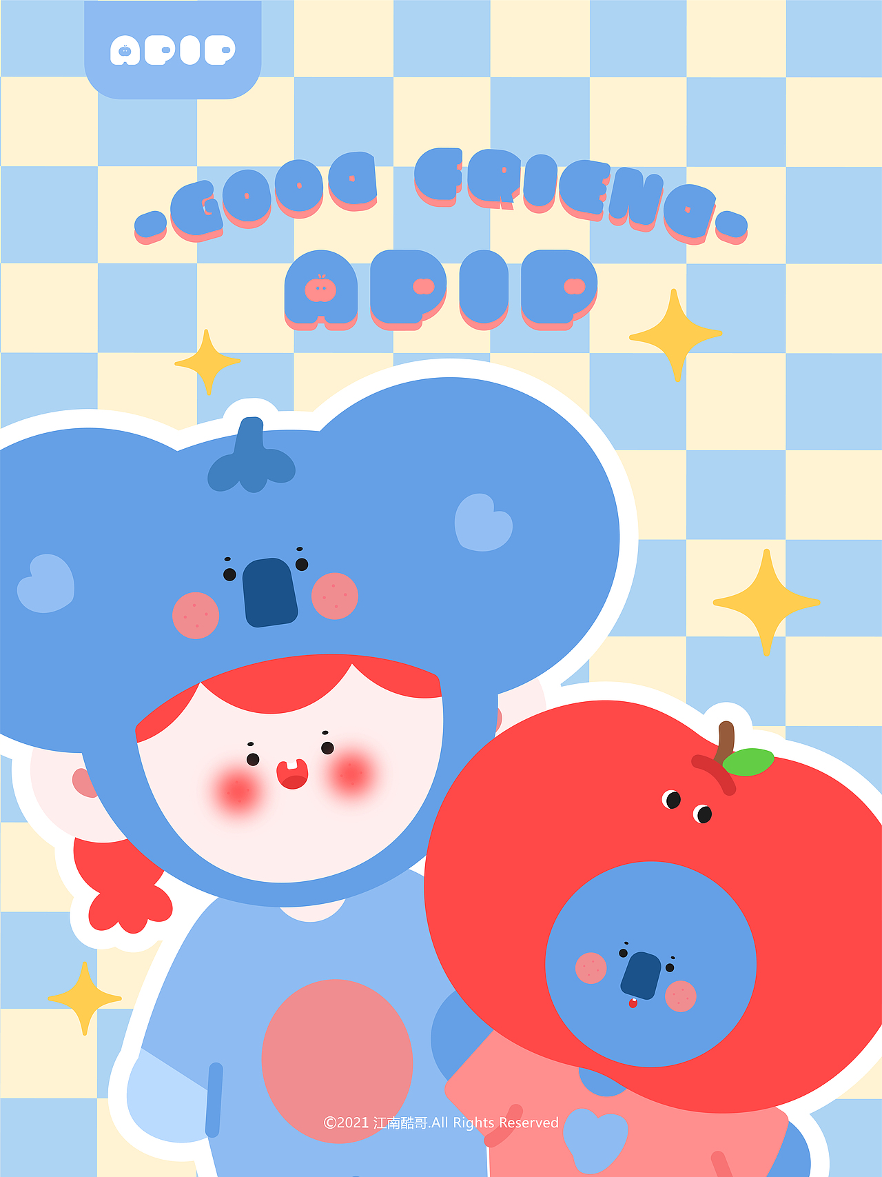 APIP苹果仔IP插画（图ZMjcwMzYyMjc2） - 创作习作 - 站酷设计师江南酷哥原创素材 - 站酷ZCOOL