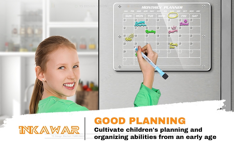 亚马逊日历板主副图A+设计