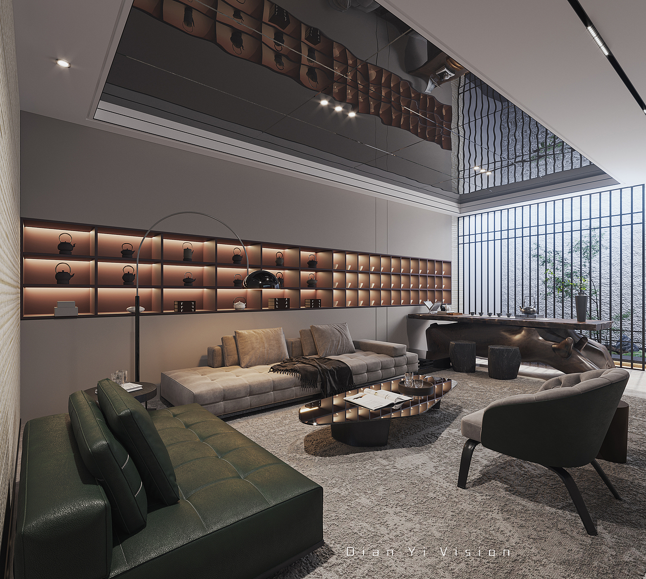 新中式别墅空间效果表现（图ZMzIxODU5OTIw） - 家装设计 - 站酷设计师Max点意原创素材 - 站酷ZCOOL