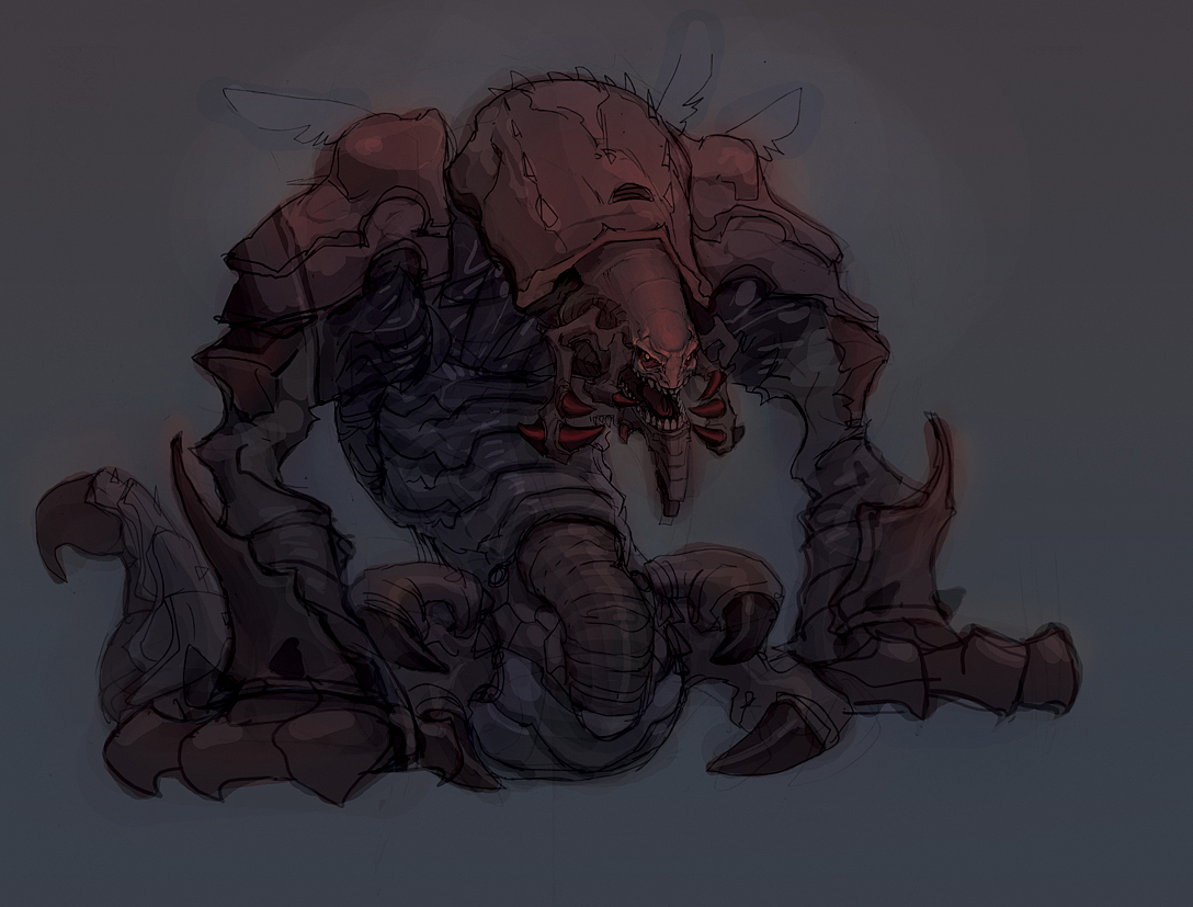 STEP3:确定大色调,进一步深化素描关系。