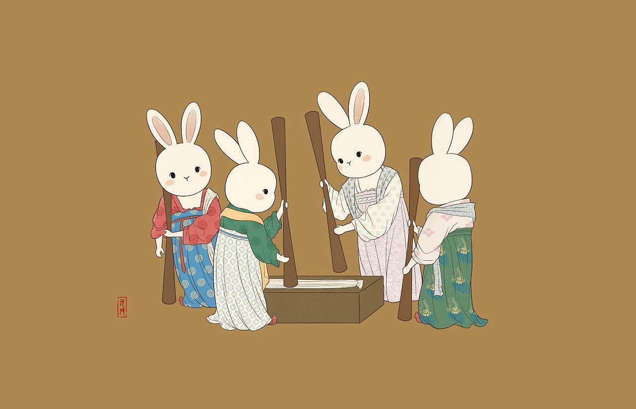 【捣练】（图ZMzU0OTE3NzQ4） - 艺术插画 - 站酷设计师元邜原创素材 - 站酷ZCOOL