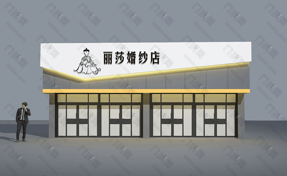 婚纱店门头（图ZMTU0Njc3NDc2） - 商业空间设计 - 站酷设计师云端设计团队原创素材 - 站酷ZCOOL