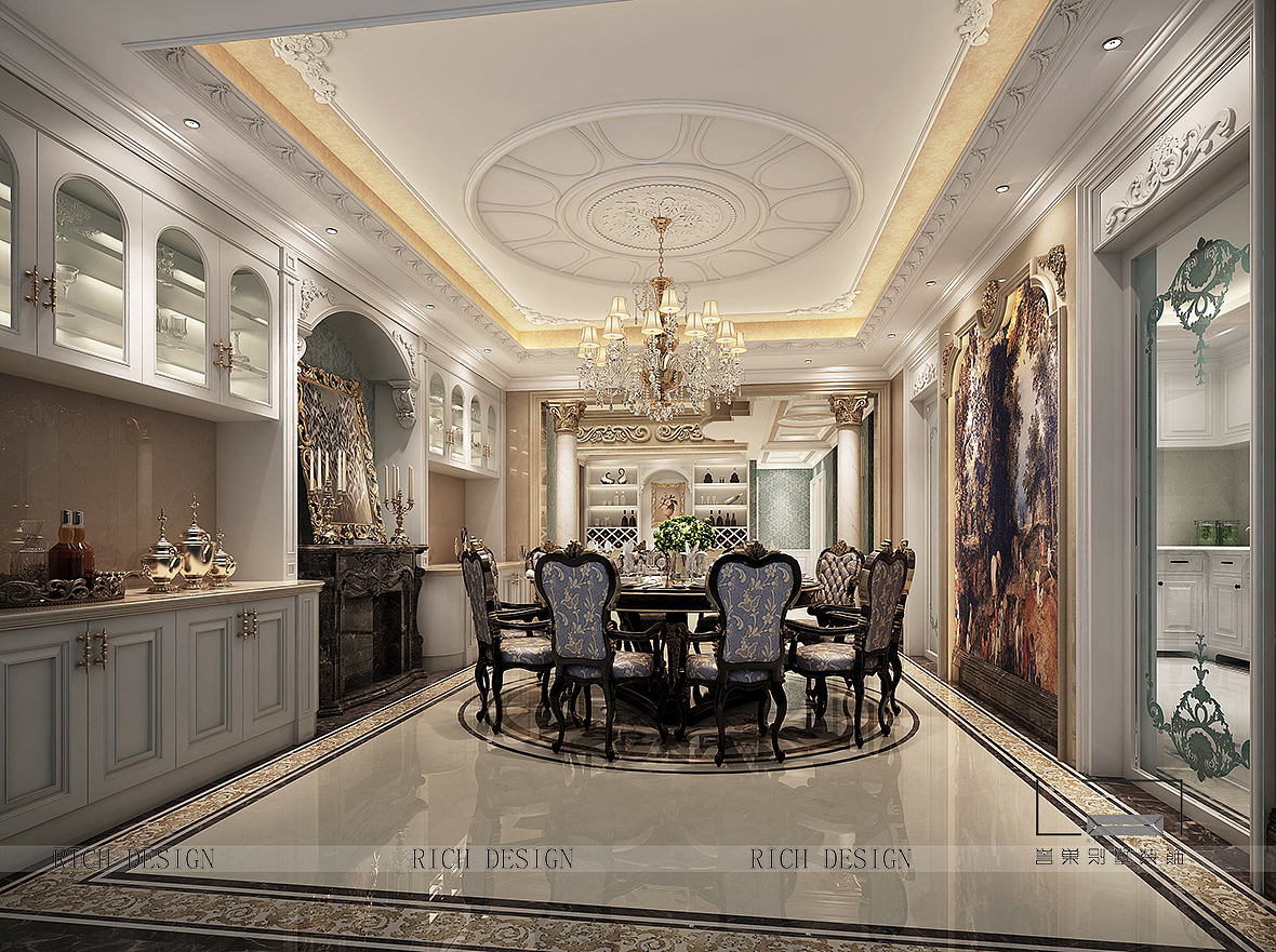 九号公馆别墅法式装修装饰,深圳南山装修公司