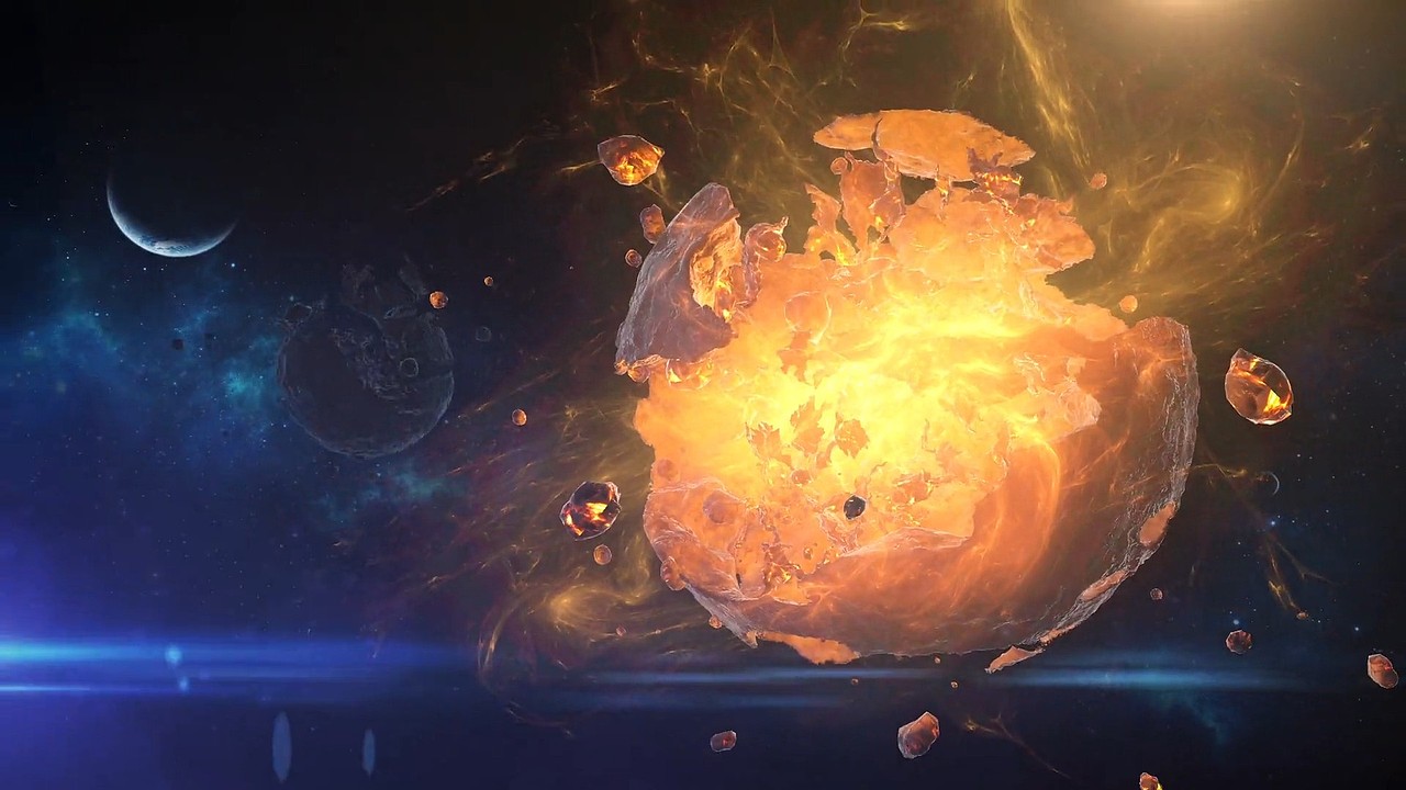 仿星际争霸破碎星球宇宙空境案例合成