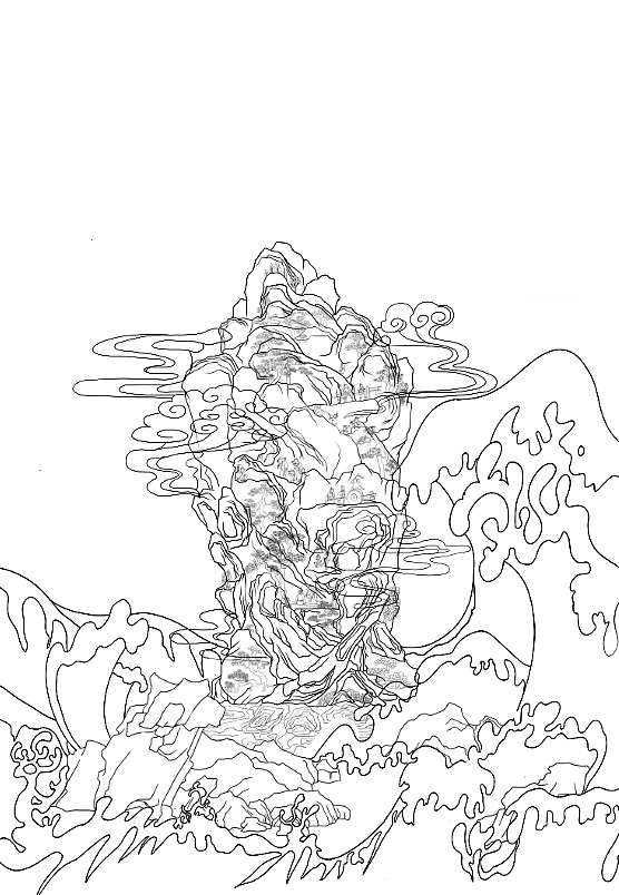 《大禹治水图玉山》国宝插图