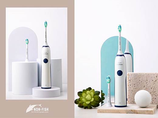 小家電攝影 |PHILIPS電動牙刷 @NON-FISH（個人主頁-ZNTUzNjk0NjA=） - 產(chǎn)品攝影 - 站酷設(shè)計師子非魚視覺原創(chuàng)素材 - 站酷ZCOOL