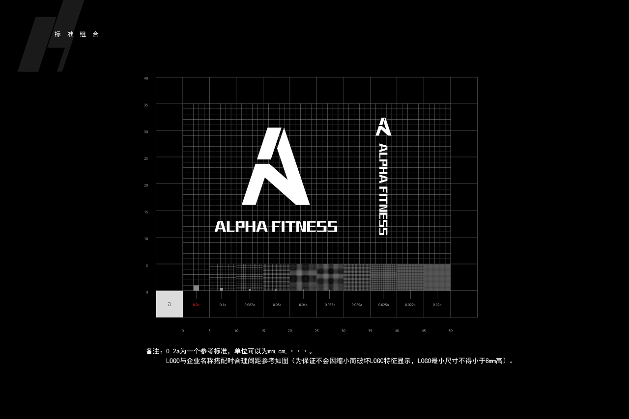 品牌设计案例——阿尔法健身机构LOGO及VI设计