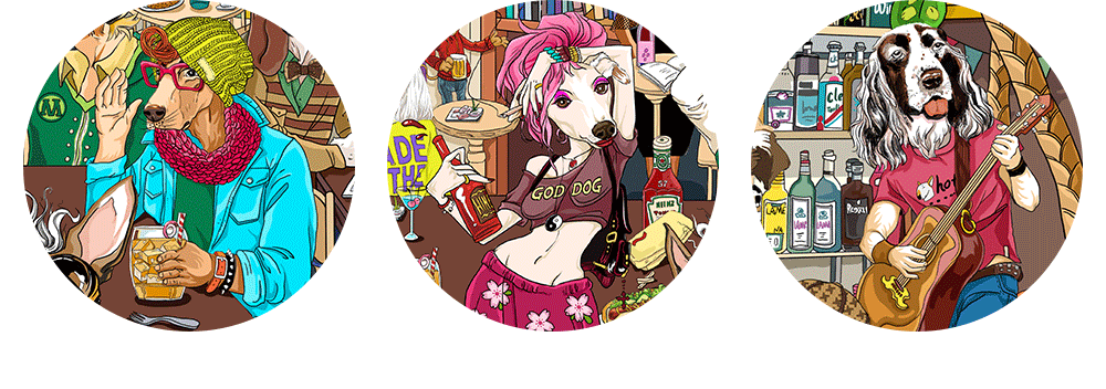 MR.GODDOG（图ZMTY1NTA4MjI4） - 品牌 - 站酷设计师插画师崔萌萌原创素材 - 站酷ZCOOL