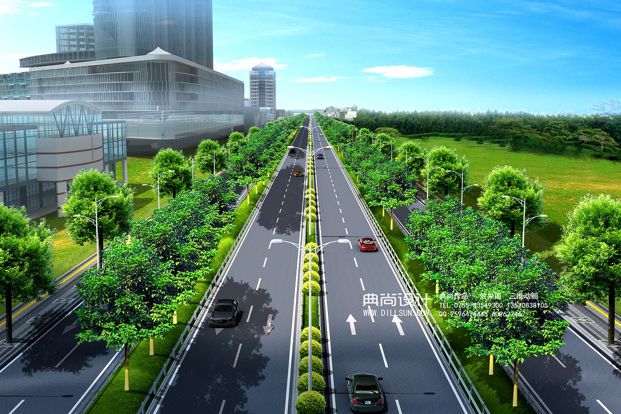 道路街边小品效果图2