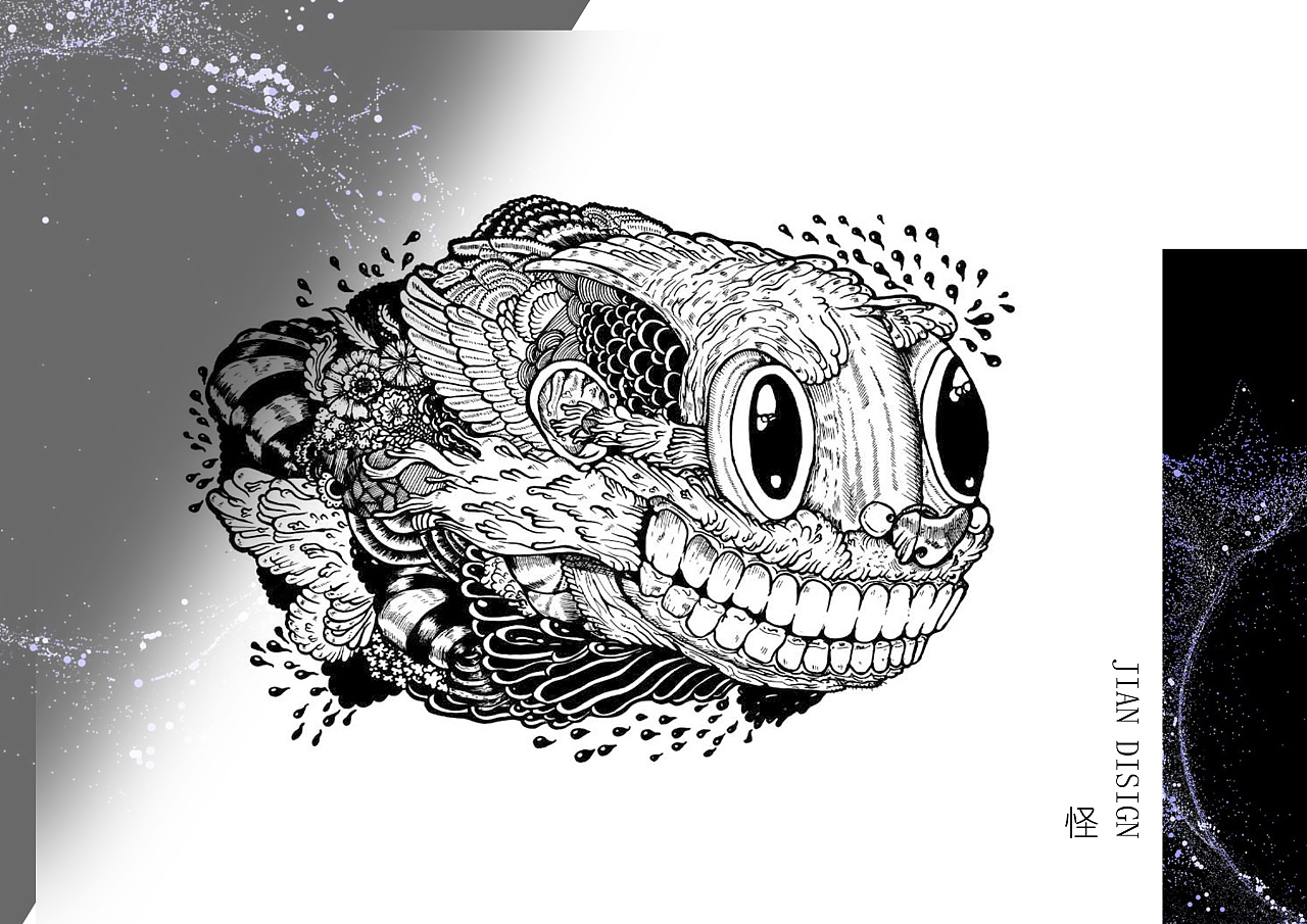 黑白针管笔手绘插画|插画|艺术插画|野泽桐一 - 原创作品 - 站酷