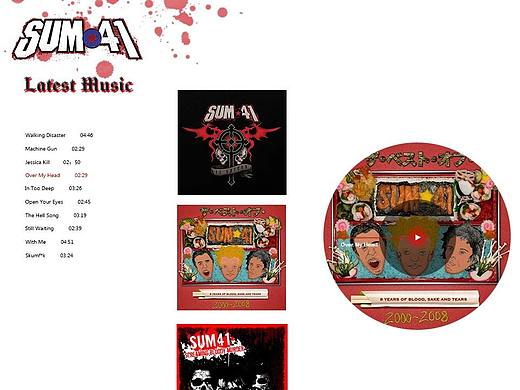 SUM41网页设计