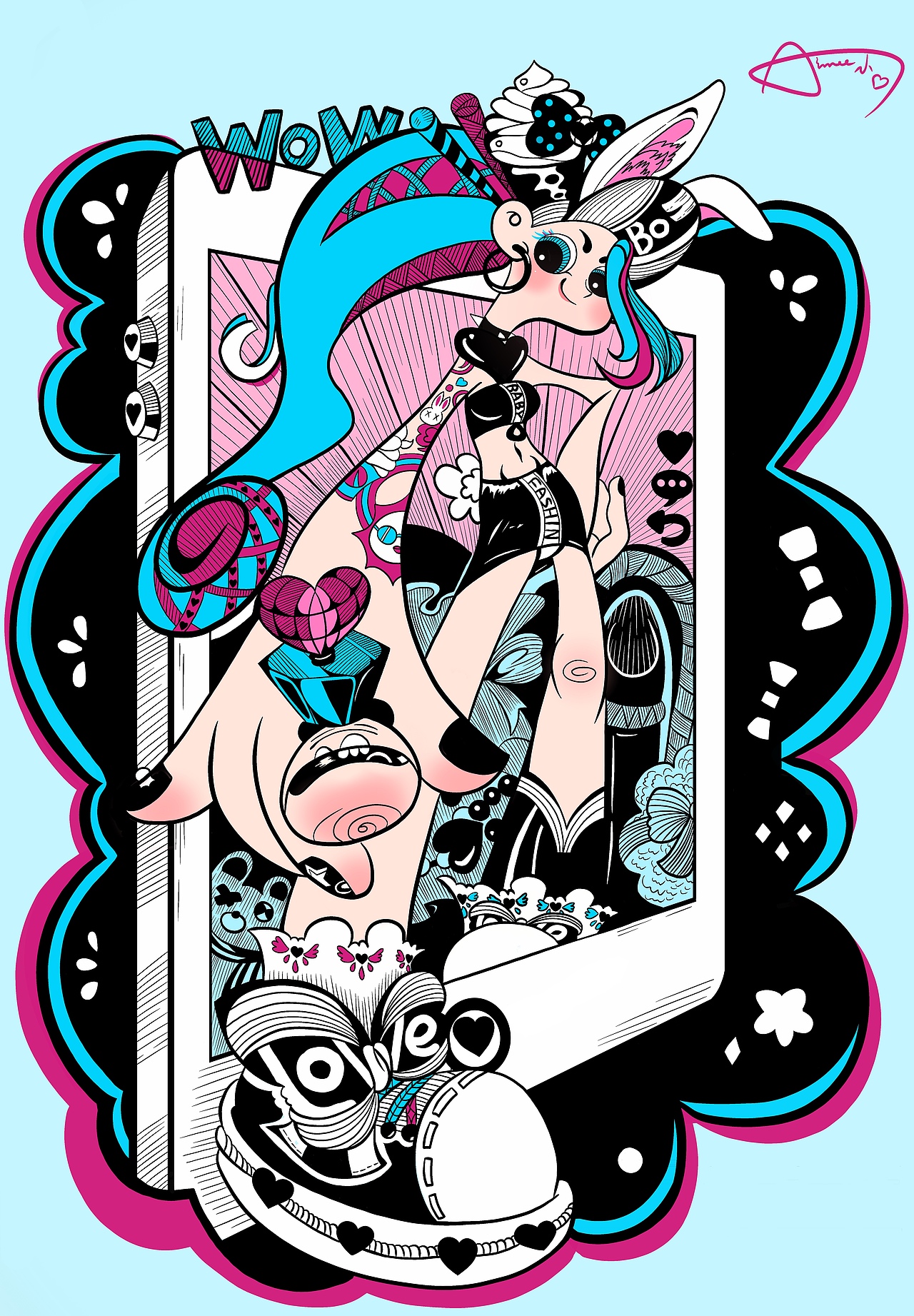 APP女郎IP形象设计