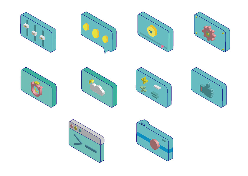 MEB/2.5D 图标练习