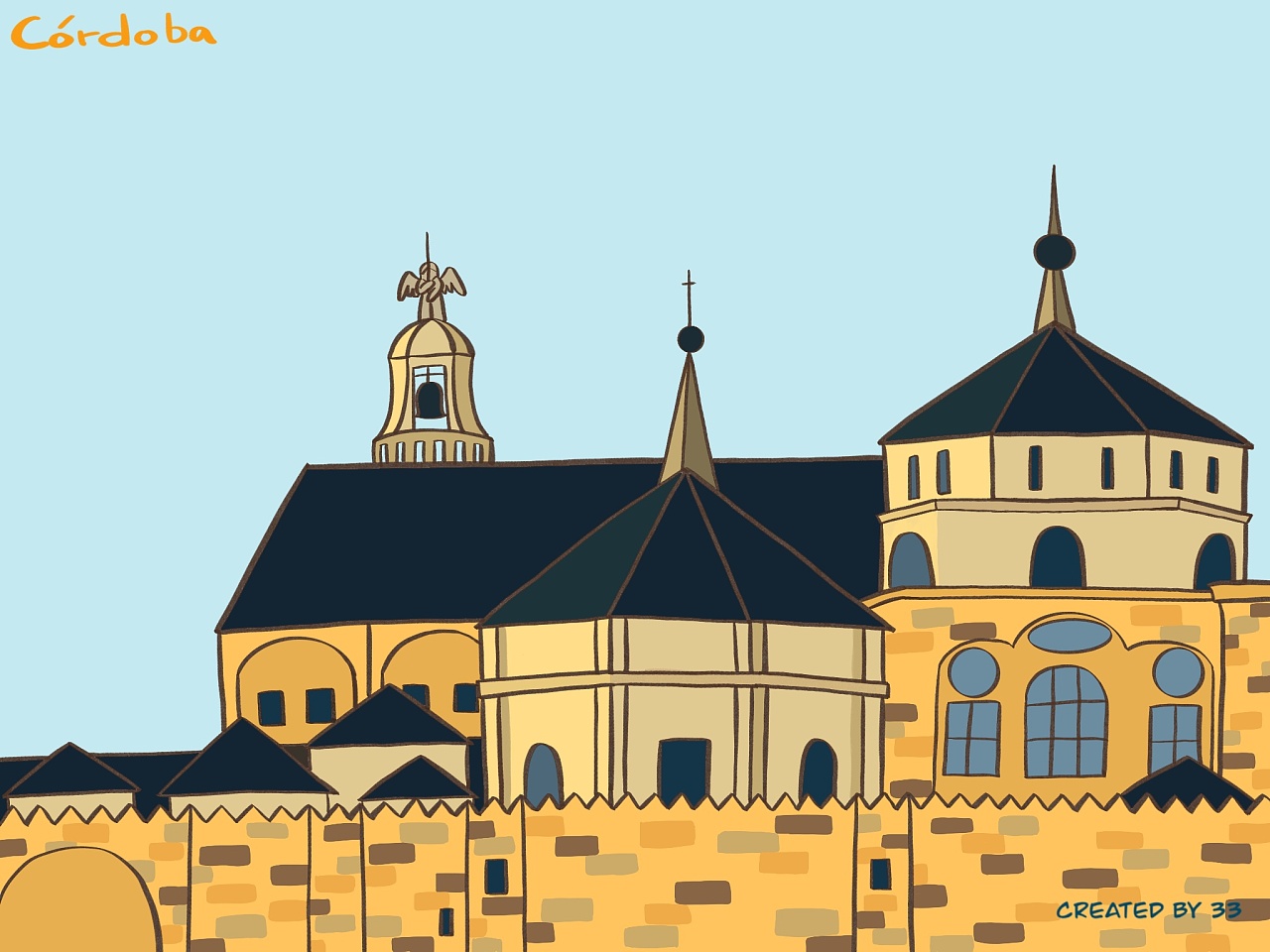 西班牙建筑涂鸦系列