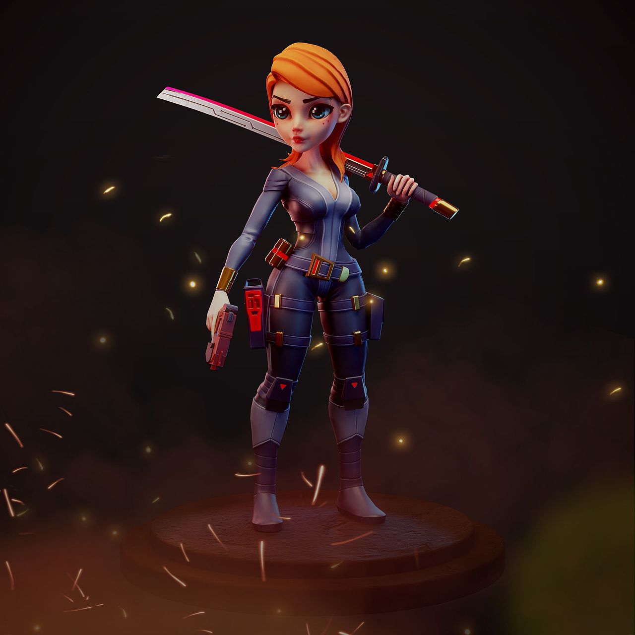 女特工-欧美卡通PBR_04