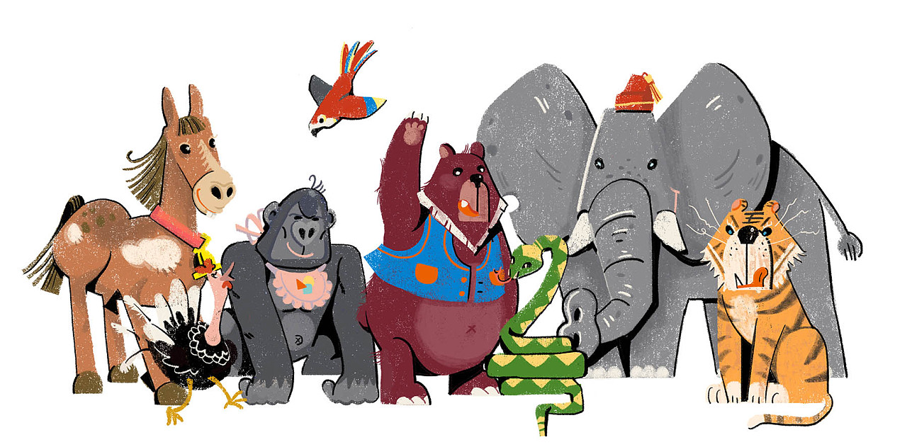 动物音乐海报|插画|儿童插画|susanwuww - 原创作品 - 站酷 (zcool)