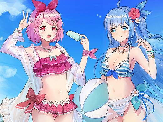凌魂少女 夏日泳装 一起去海边玩吧!