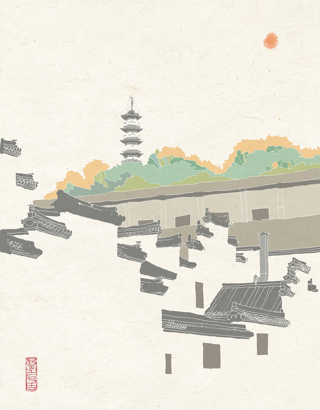 南方小城|插画|创作习作|石x叁 - 原创作品 - 站酷 (zcool)