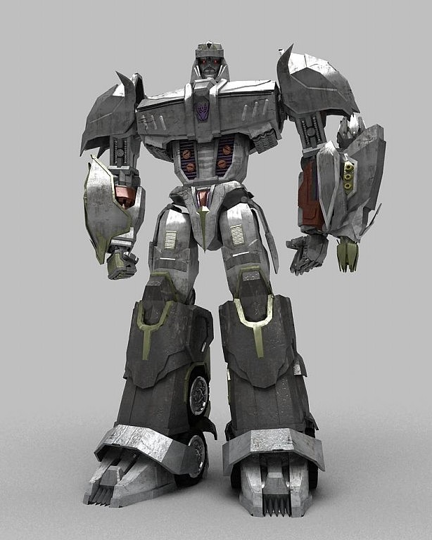 变形原创最近重新创建的威震天cg模型图