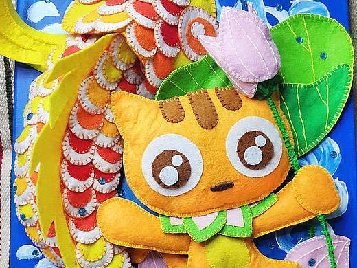 #小琳小手作# 黄小唬X福气锦鲤（个人主页-ZMzk4MDU4MDQ=） - 其他手工艺 - 站酷设计师小琳制造原创素材 - 站酷ZCOOL