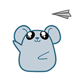 翔通动漫原创表情---黑眼鼠