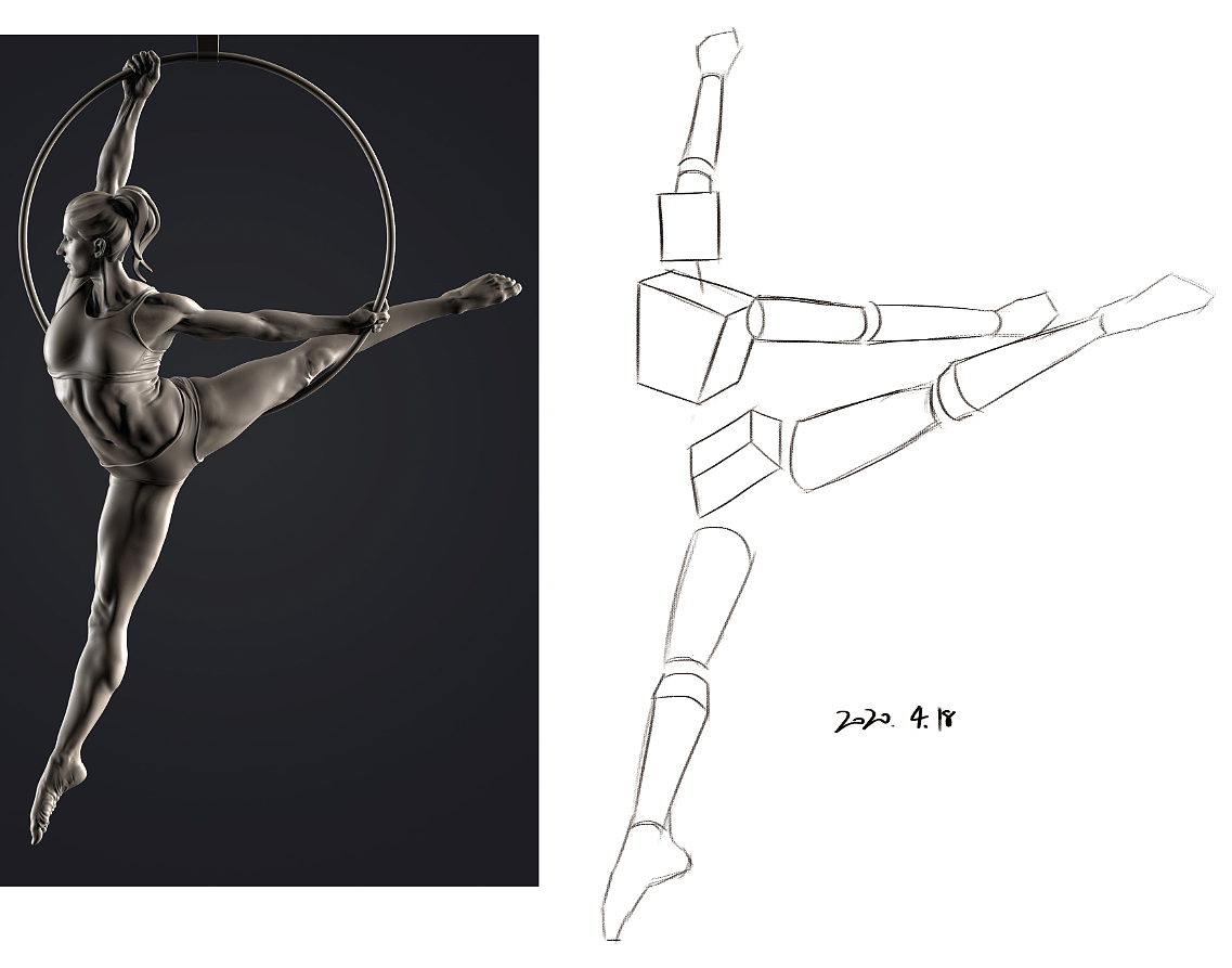 2019.10.15开始的速写练习，记录自己的变化