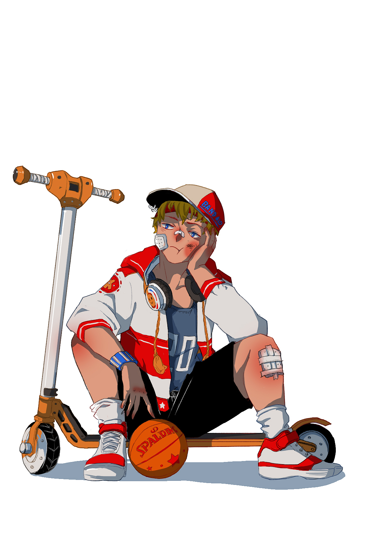 创可贴耳机滑板车