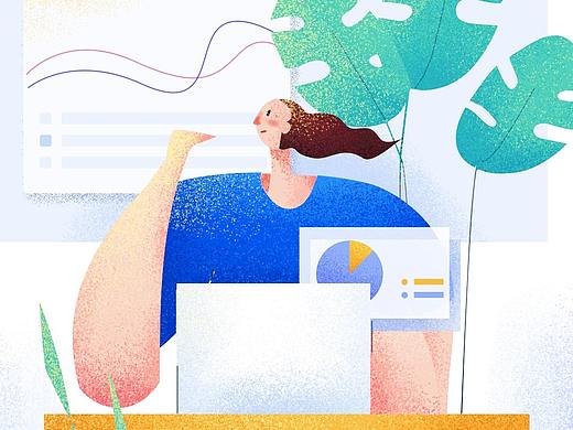 Google风矢量插画+燥点 小练习