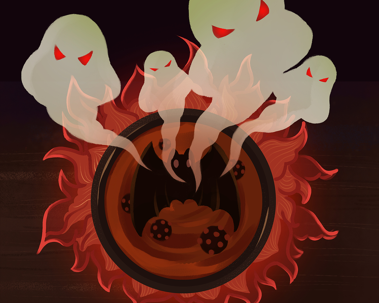 一只蝙蝠的報復（圖ZMTk0NjAzNDUy） - 創(chuàng)作習作 - 站酷設計師vivi尤微米原創(chuàng)素材 - 站酷ZCOOL